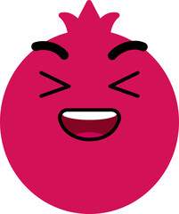 Pomegranate Face Smlie Haha Laugh