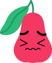 Rose Apple Face Scared