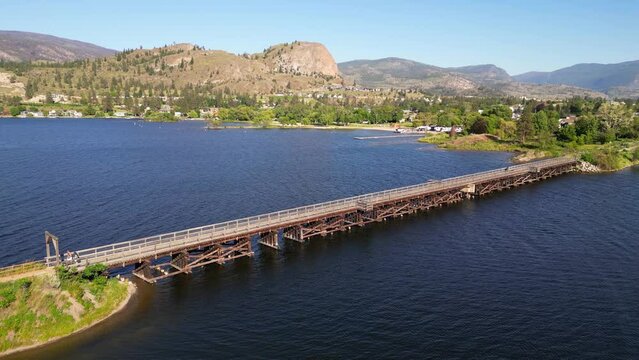 Okanagan Falls KVR Trestle Bridge Skaha Lake British Columbia