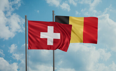 Belgium and Switzerland flag