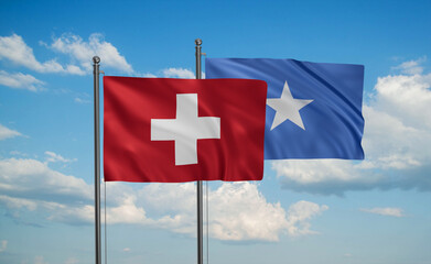 Somalia and Switzerland flag