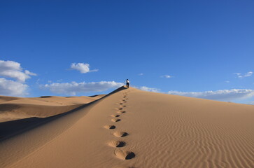 footprints in the sand