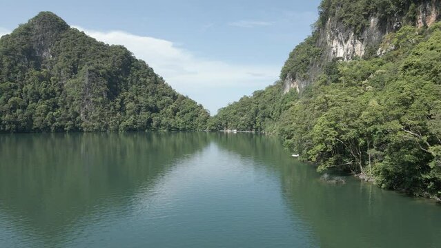 Low flight: Dayang Bunting Lake (Lake of the Pregnant Maiden) Langkawi