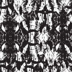 Grunge Black And White Urban Vector Texture Template. Dark Messy Dust Overlay Distress Background. Easy To Create Abstract Dotted, Scratched, Vintage Effect With Noise And Grain. Aging Design Element