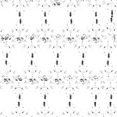 Grunge Black And White Urban Vector Texture Template. Dark Messy Dust Overlay Distress Background. Easy To Create Abstract Dotted, Scratched, Vintage Effect With Noise And Grain. Aging Design Element