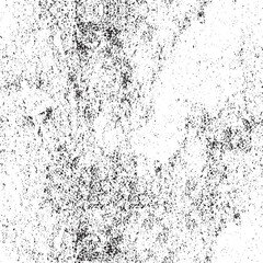 Grunge Black And White Urban Vector Texture Template. Dark Messy Dust Overlay Distress Background. Easy To Create Abstract Dotted, Scratched, Vintage Effect With Noise And Grain. Aging Design Element