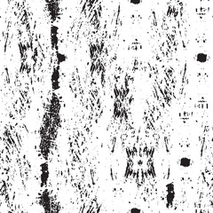 Grunge Black And White Urban Vector Texture Template. Dark Messy Dust Overlay Distress Background. Easy To Create Abstract Dotted, Scratched, Vintage Effect With Noise And Grain. Aging Design Element