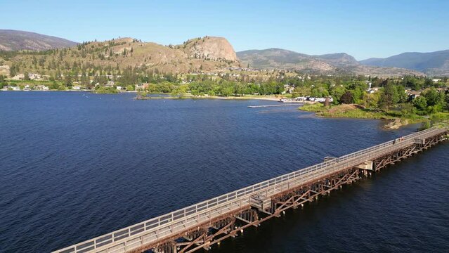 Okanagan Falls KVR Trestle Bridge Skaha Lake British Columbia