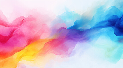 abstract watercolor background. colorful painting on white for artistic graphic design decoration. generative AI

