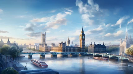 Fototapeten London city Beautiful Panorama view © Cedar