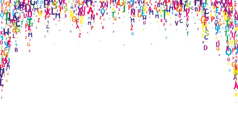 School notebook cover. Colorful childish floating