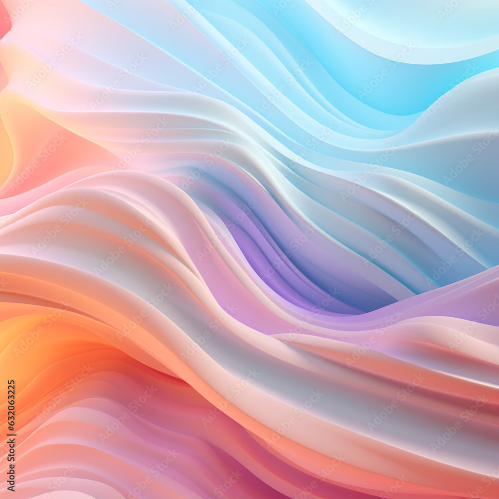 Poster background pastel gradient texture pattern in sweet color with generative ai.