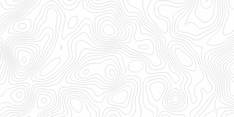 Fototapeta premium Seamless pattern with lines Topographic map. Geographic mountain relief. Abstract lines background. Contour maps. Vector illustration, Topo contour map on white background, Topographic contour lines.