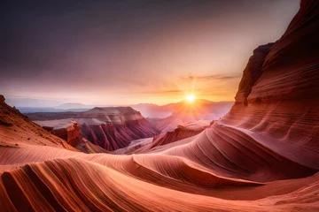Foto auf Acrylglas Arizona antelope canyon in arizona - background travel concept