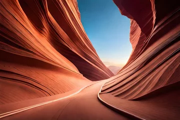 Foto auf Acrylglas antelope canyon in arizona - background travel concept © WOW