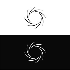 Round circular banner frames, borders . Circle vector logo