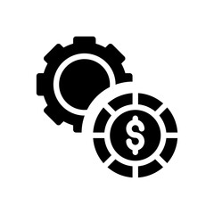 money management glyph icon