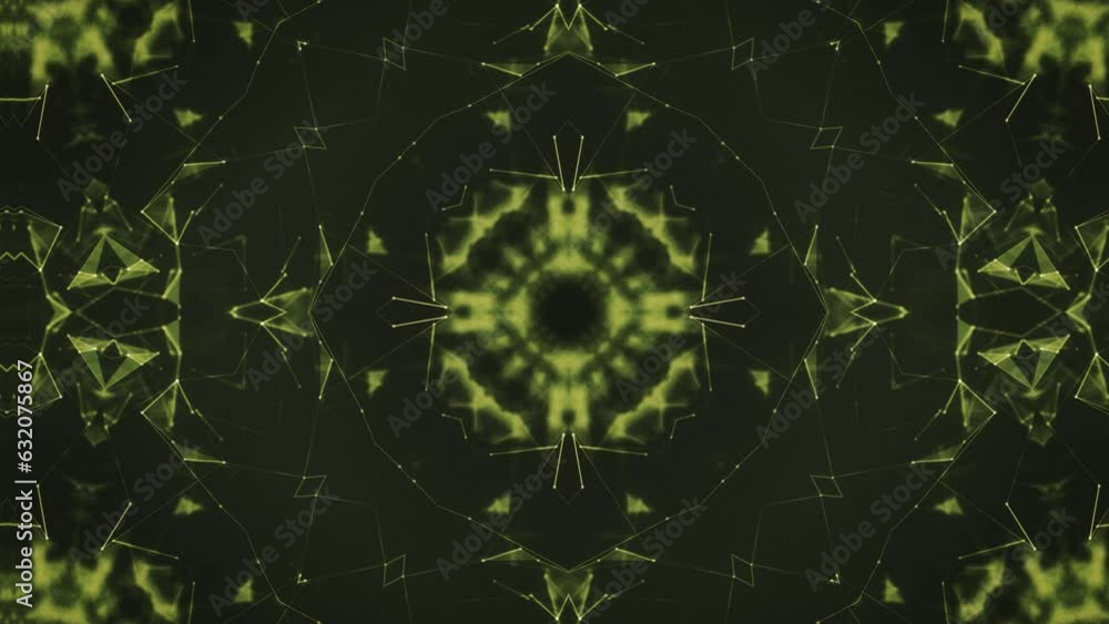 Poster digital kaleidoscope pattern lines background