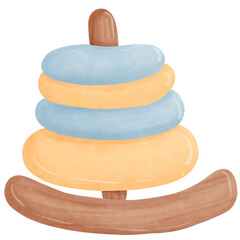 Charming Baby Shower Boy Clipart Adorable Outfit and Dress Elements.