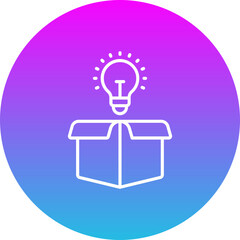Think outside the box Icon