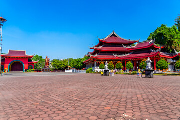 Sam Poo Kong temple also known as Gedung Batu (the Stone Building),the oldest Chinese temple mixed...