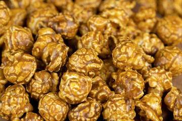 delicious sweet popcorn with lots of caramel