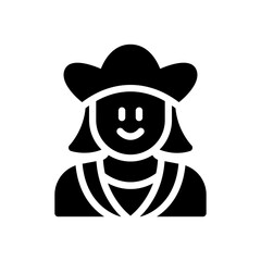 christopher columbus glyph icon