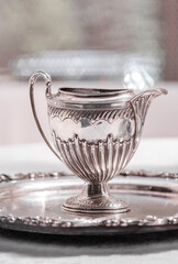 Vintage silver tableware 120 years old France handmade antiques