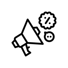 bullhorn line icon