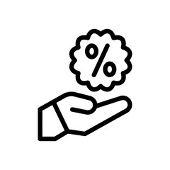 discount line icon