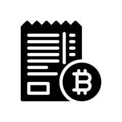 bitcoin glyph icon