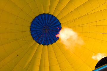 Process of heating air before launching balloon