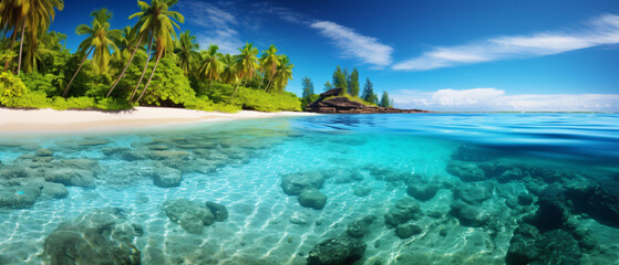 Fototapeta na wymiar Beautiful sunny beaches background