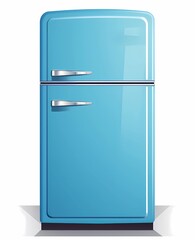 refrigerator isolated on white