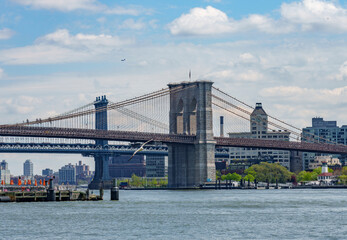 Fototapeta na wymiar The Brookly bridge in New York