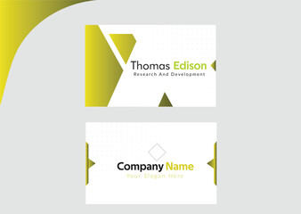 elegant business card with red template.Professional clean and modern business card template.