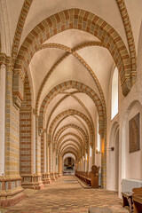 red brick vaults in the Sorø Abbey  Church