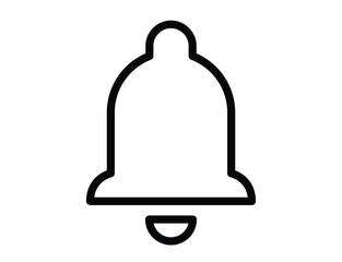 bell icon update line icon vector illustration, update concept