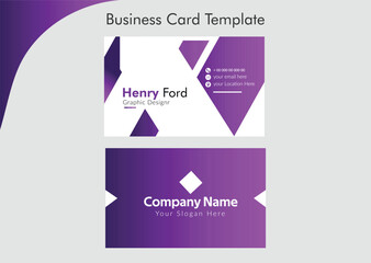 elegant blue and white modern creative business card,
minimal business card template,
