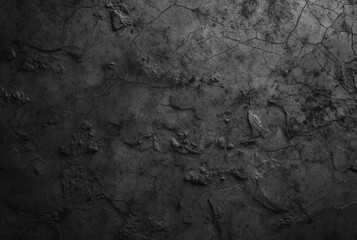 Dark black cement texture background. generative ai
