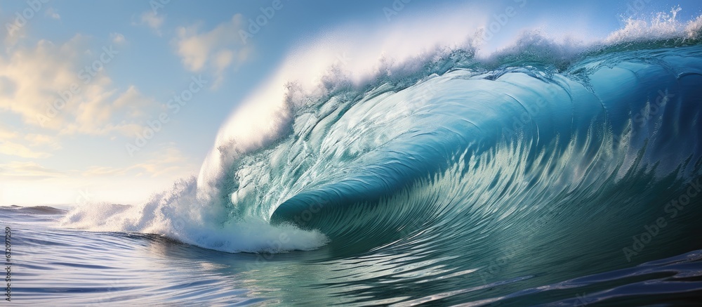 Poster a small wave crashing being covered up