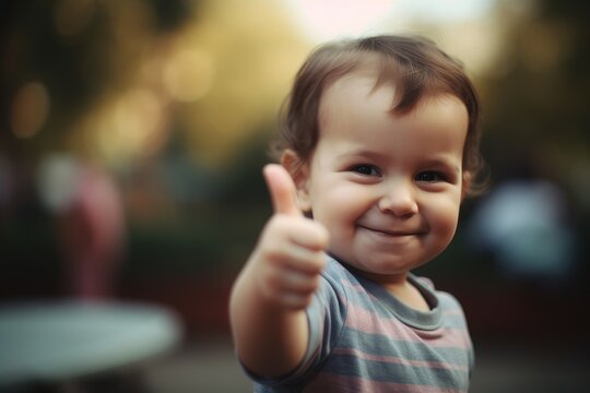 Toddler child happy smile. Generate Ai