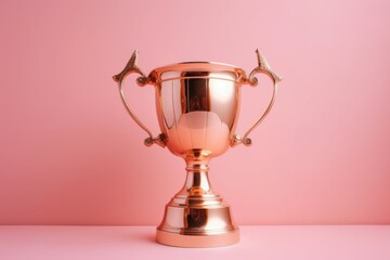 Fototapeta premium Trophy cup champion golden. Generate Ai