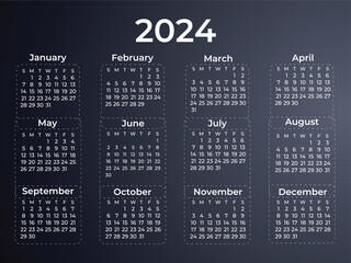 Calendar Design annual report 2024 For your Business