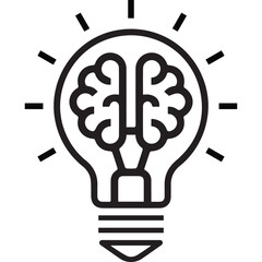 creative thinking brain of genius and smart human