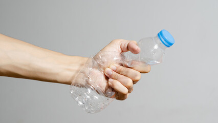 plastic water bottle. Stop using plastic water bottles. Love the world, stop using plastic.