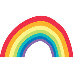 rainbow in the sky after raining, the symbol of pride month