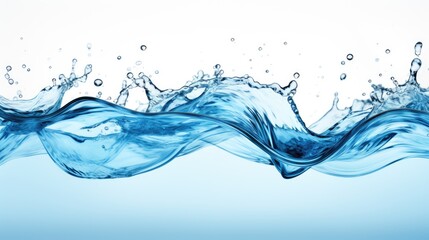 Obraz premium Water splash photograph, capturing the dynamic elegance and energy of liquid in motion, high speed.