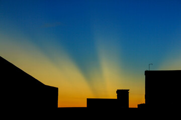 Pinrang, Sulawesi Selatan Indonesia.
The evening sky is already before the maghrib call to...