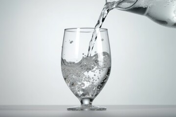 Water glass healthy. Generate Ai